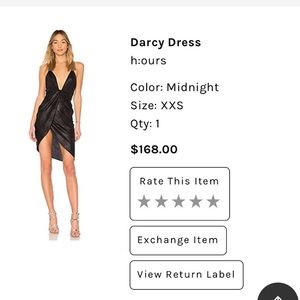 INSANE SEXY BLACK H:OURS DRESS (FROM REVOLVE)